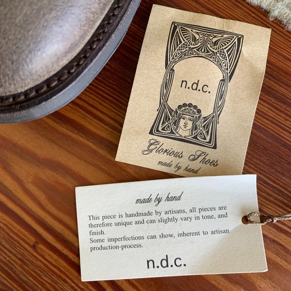 n.d.c. Made by hand Brown Leather Mens Lace up boot NWT - Picture 3 of 15